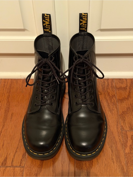 Dr. Martens 1460 - Smooth Leather Lace Up Boots - Black - Men’s 10 - Women’s 11 main image 7